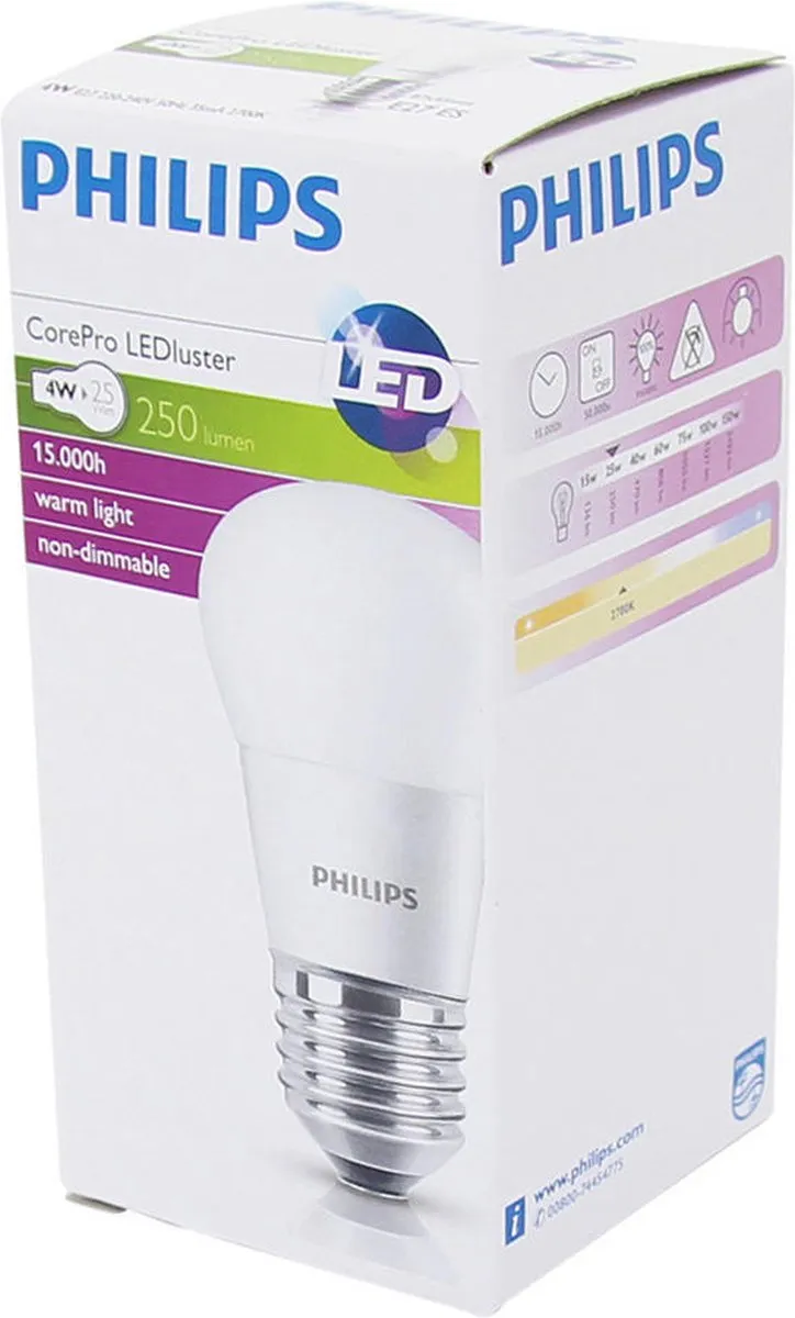 Philips Corepro LEDluster E27 Mat 2.8W 250lm - Zeer Warm Wit - afbeelding 6 van 6