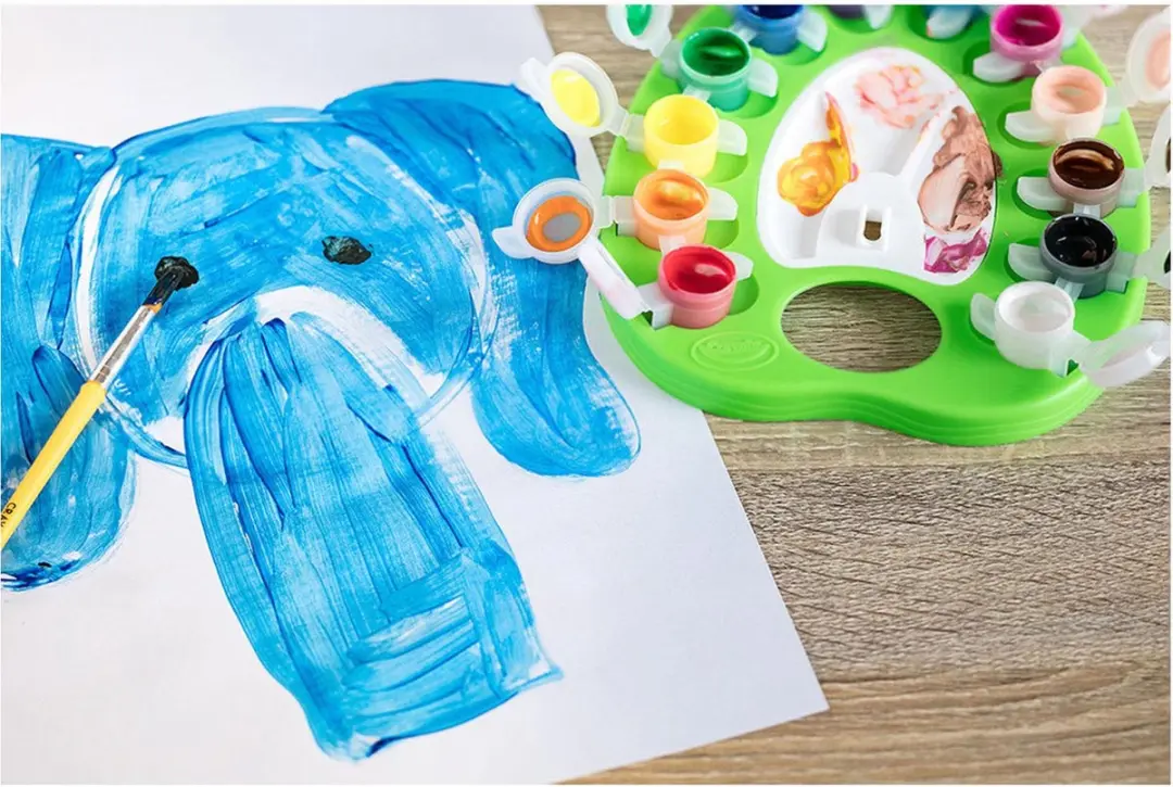 Crayola Afwasbare Schilderspalet 12 Kleuren - Met Penseel