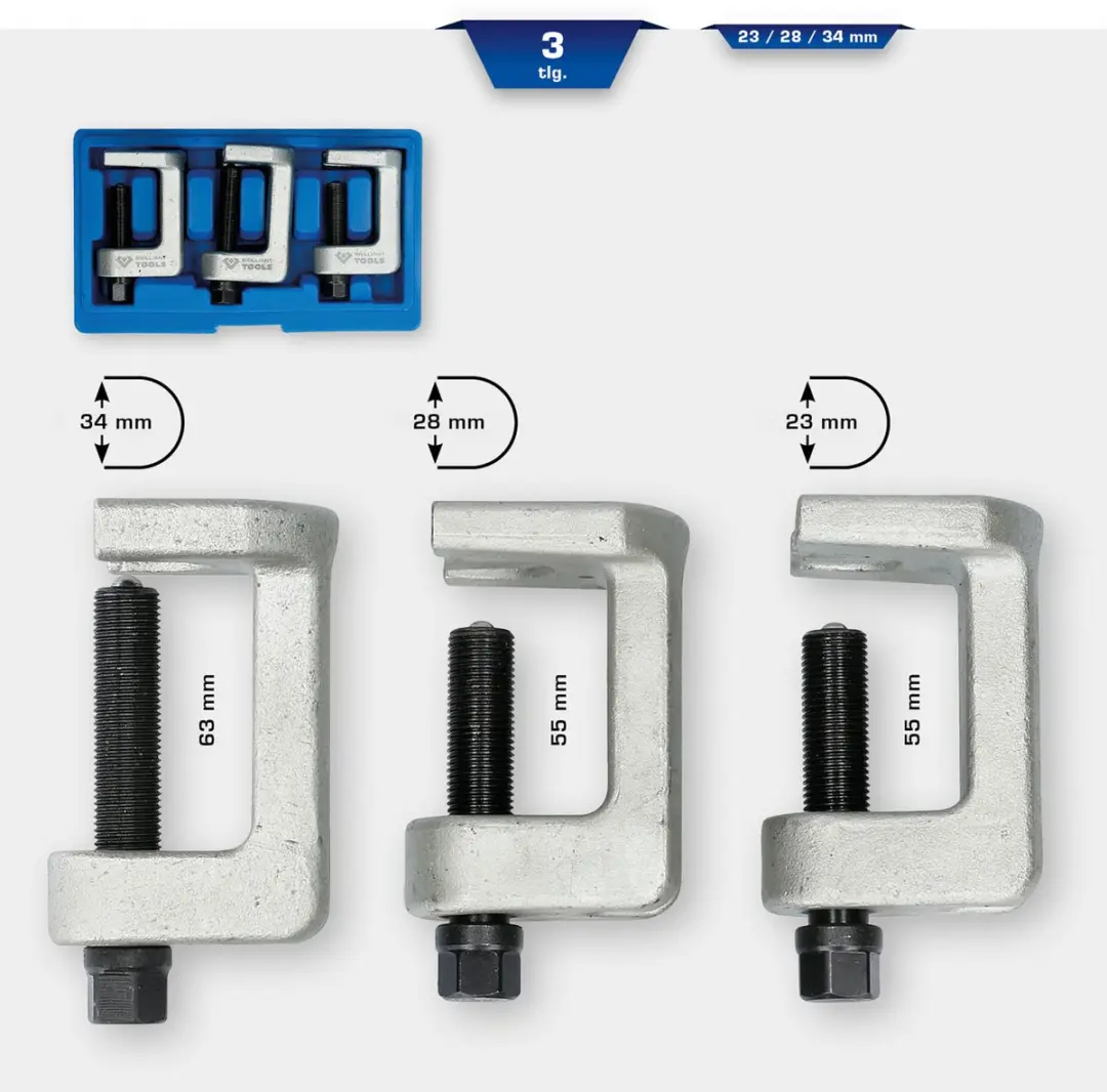 Brilliant Tools BT661000 Kogelgewrichttrekker Set - 3-delig - afbeelding 5 van 6