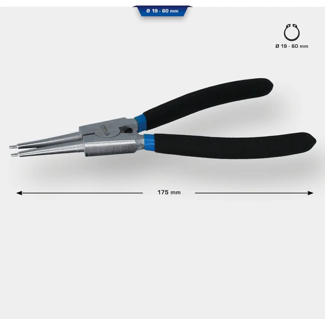 Brilliant Tools BT067001 Borgringtang 175mm - Blauw/Zilver/Zwart - afbeelding 2 van 2