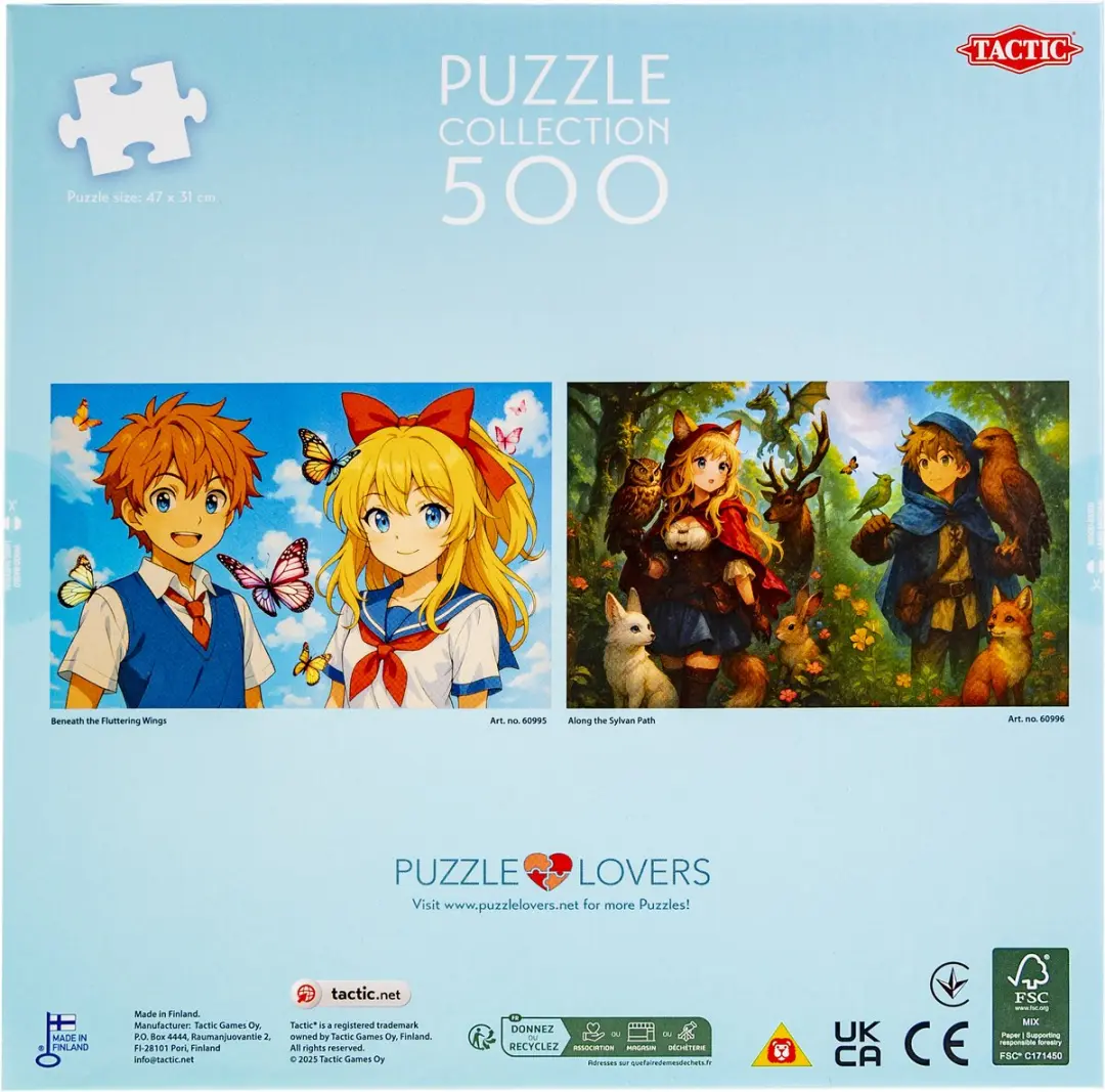 Tactic Anime Puzzel 500 Stukken - Blauw