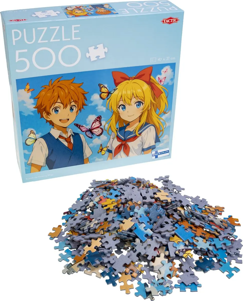 Tactic Anime Puzzel 500 Stukken - Blauw