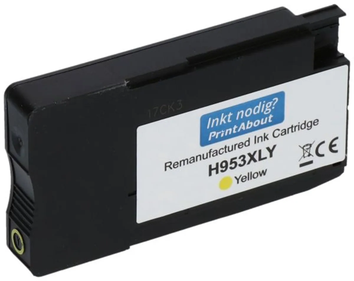PrintAbout HP 953 F6U14AE Inktcartridge Geel 29ml