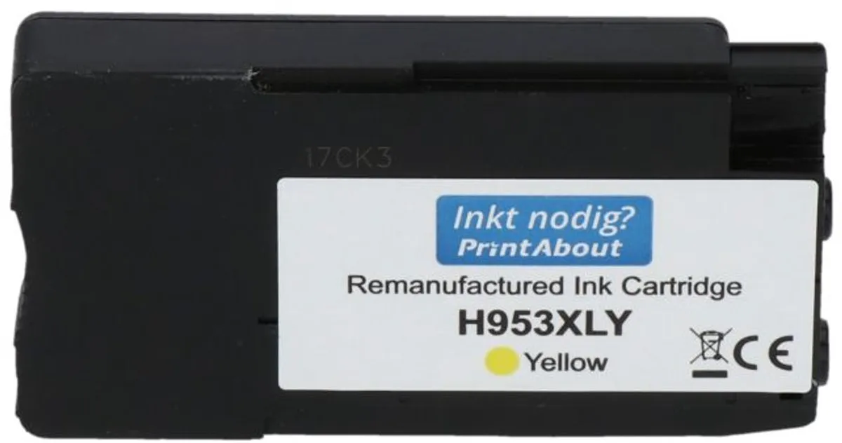 PrintAbout HP 953 F6U14AE Inktcartridge Geel 29ml