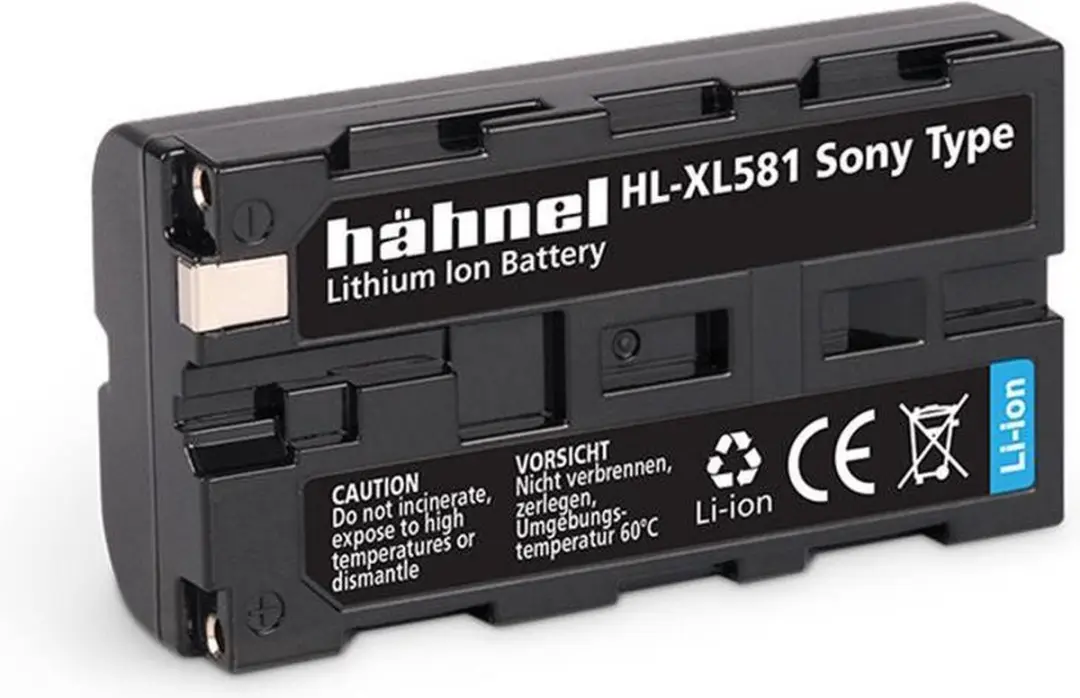 Hahnel HL-XL581 Li-Ion Accu 2000mAh - Sony NP-F530/50/70 - afbeelding 5 van 5