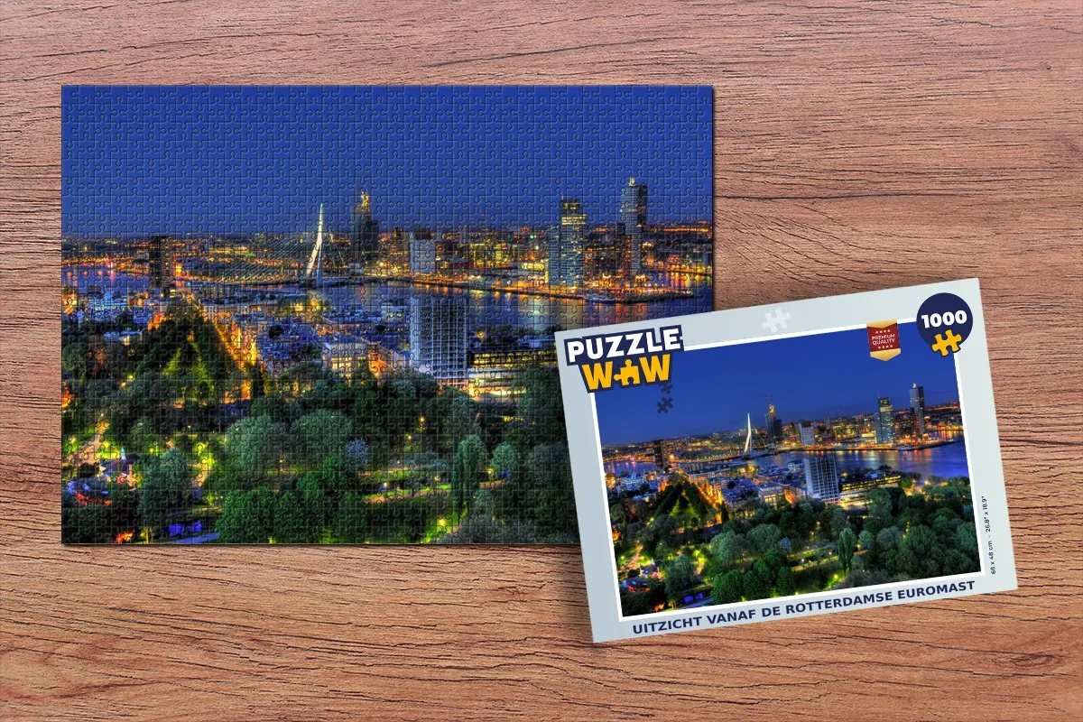 PuzzleWow Rotterdam Skyline Legpuzzel 1000 Stuks