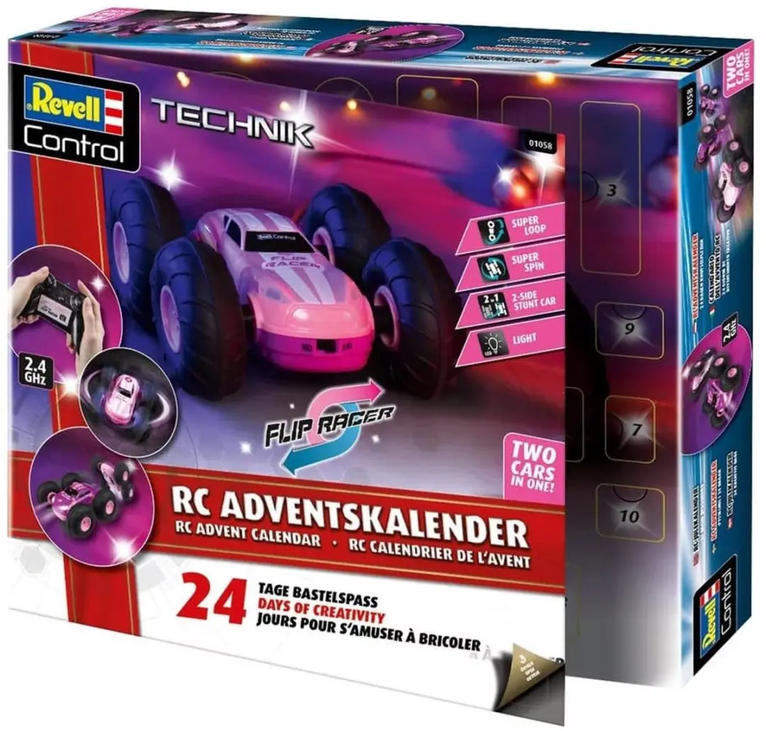 Revell Adventskalender 01058 RC Stunt Auto Flip RR Roze - 1:22