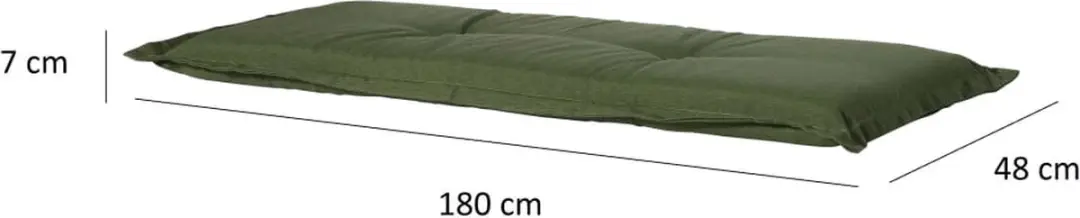 Madison Bankkussen 180x48cm - Groen - afbeelding 4 van 6