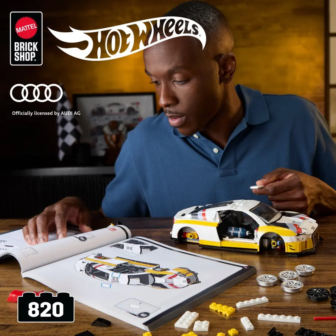 Mattel Hot Wheels Elite '15 Audi R8 LMS Bouwspeelgoed 900 Onderdelen