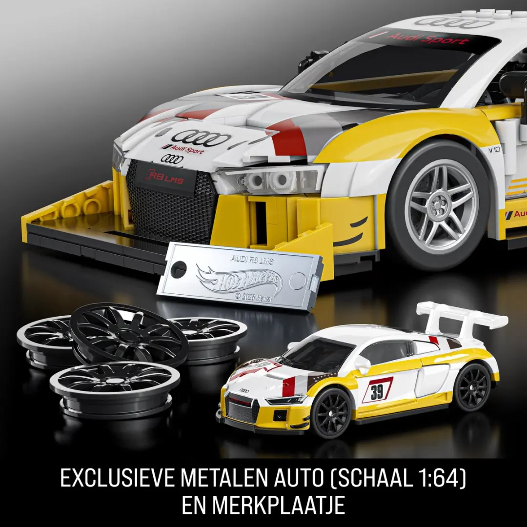 Mattel Hot Wheels Elite '15 Audi R8 LMS Bouwspeelgoed 900 Onderdelen