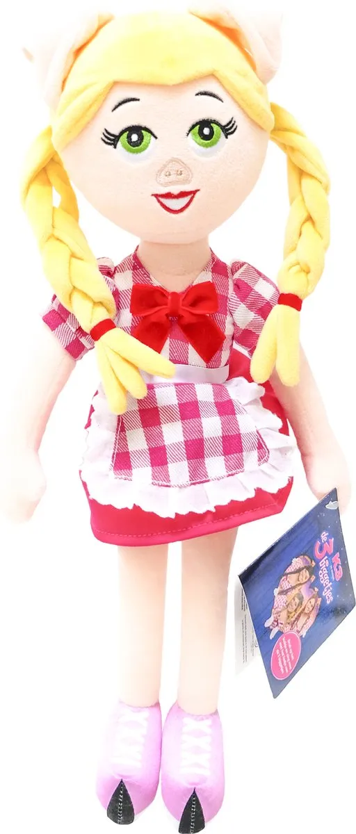 K3 De 3 Biggetjes Knuffel Julia 40cm - Muziekknuffel