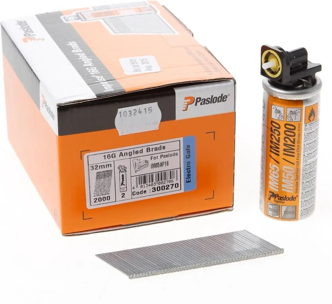 Paslode AF16 Afwerknagels 2000 Stuks - Zilver