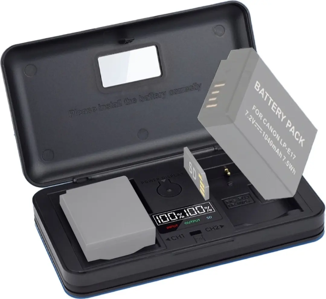 MCOPlus USB Duo Charger Canon LP-E17