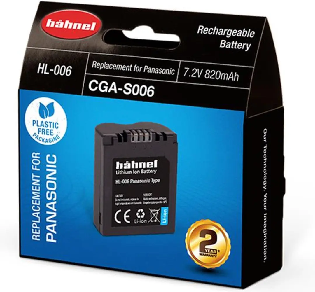 Hähnel HL-006 Accu - Panasonic CGA-S006 820mAh - afbeelding 5 van 6