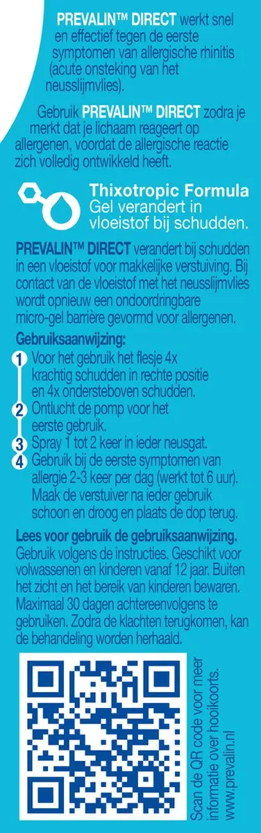 Prevalin Direct Hooikoorts Neusspray 20ml