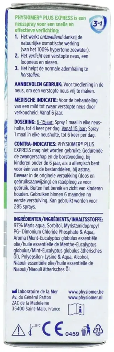 Physiomer Neusspray bij neusverkoudheid 20ml
