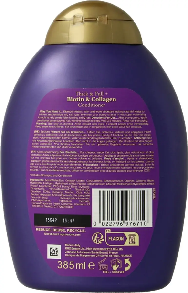 OGX Thick & Full Conditioner Biotin+Collagen 385ml