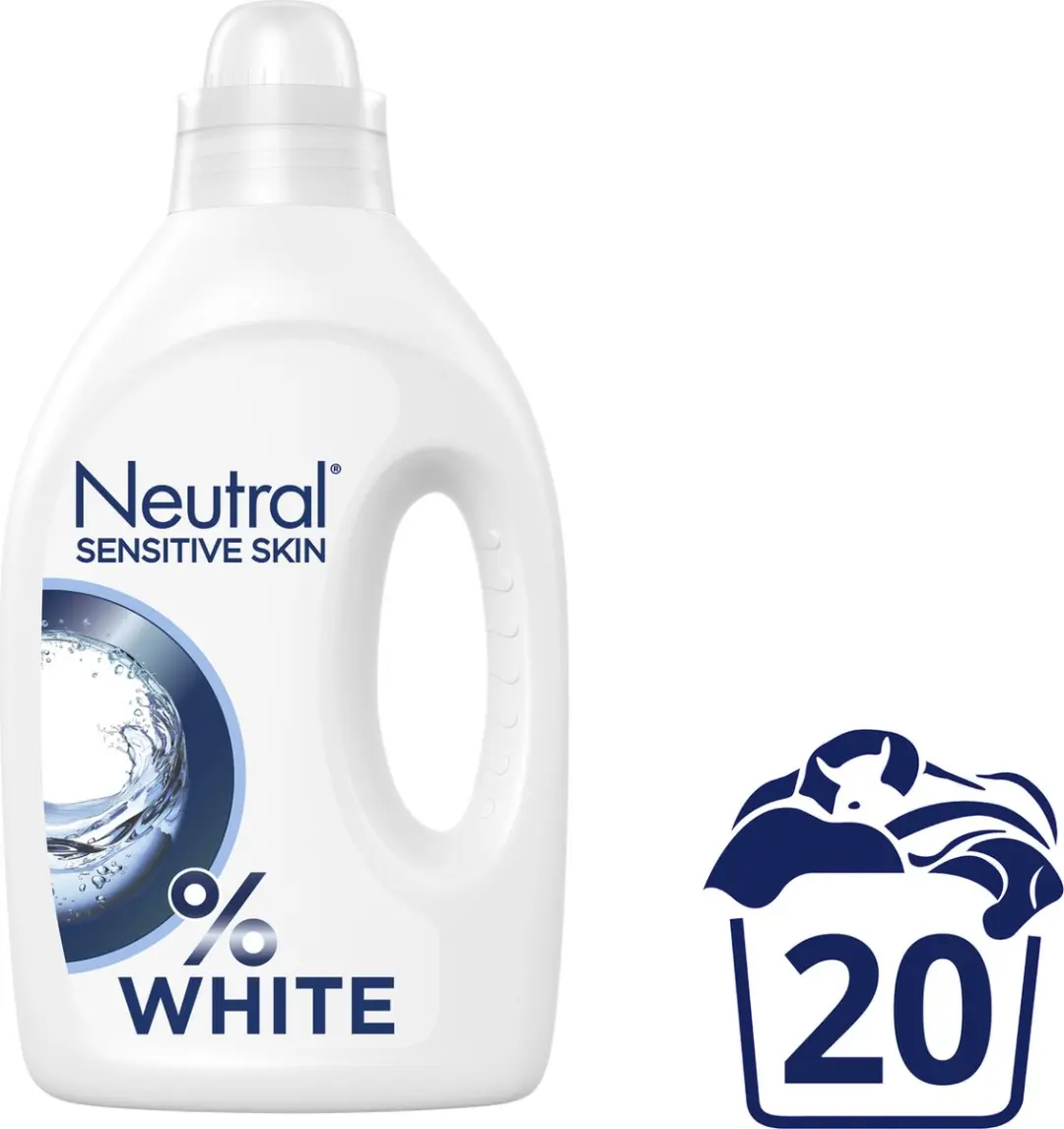 Neutral Vloeibaar Wasmiddel Witte Was 1L