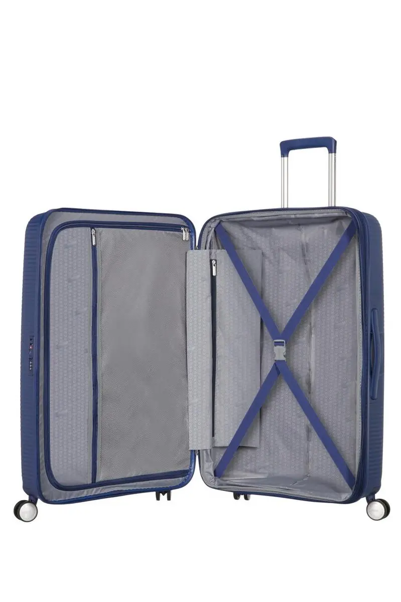 American Tourister Soundbox Spinner 67/24 Koffer - 82L - Blauw - afbeelding 4 van 6