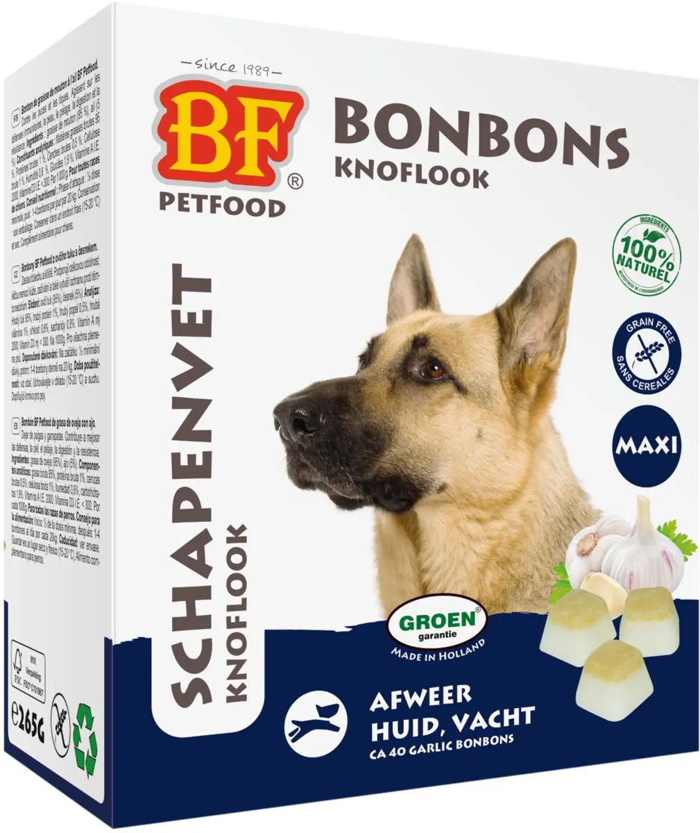 BF Petfood Biofood Schapenvet Maxi Bonbons - 40 Stuks