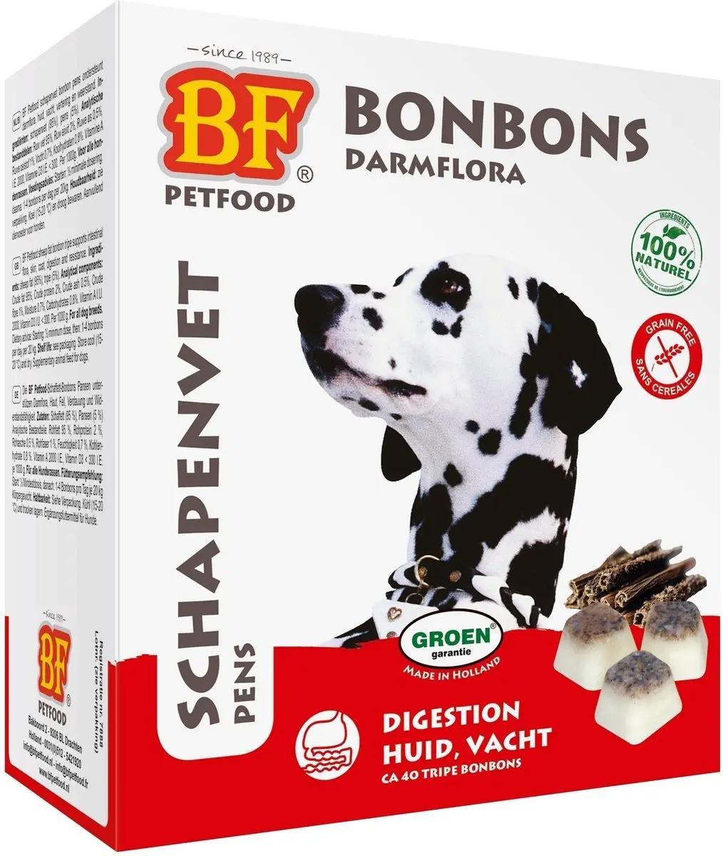 BF Petfood Biofood Schapenvet Maxi Bonbons - 40 Stuks