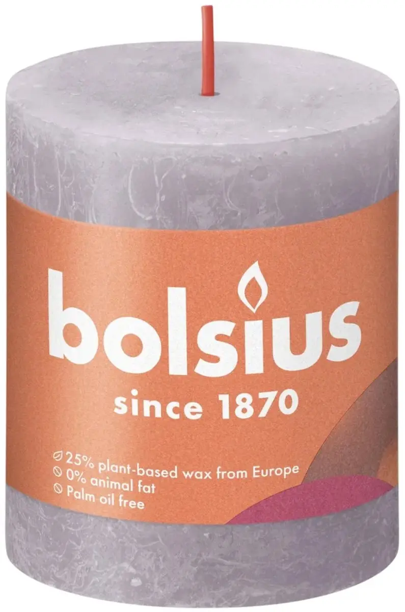 Bolsius Stompkaars Frosted Lavender Ø68mm