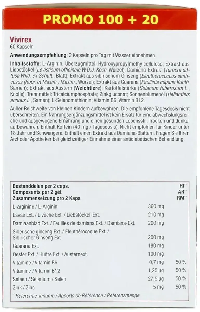 Fytostar Vivirex 120 Capsules