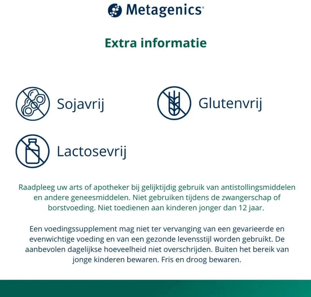 Metagenics Oxyperm Tabletten 90 stuks - afbeelding 3 van 5