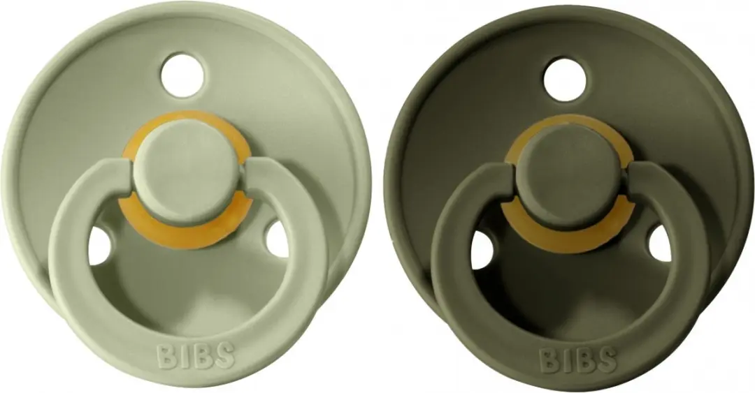 BIBS Colour Pacifier Stage 1 - 2 Stuks - Sage/Hunter Green