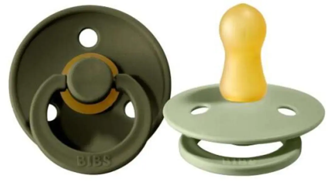 BIBS Colour Pacifier Stage 1 - 2 Stuks - Sage/Hunter Green