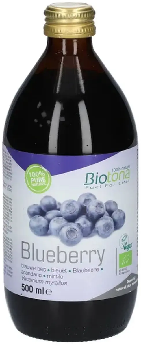 Biotona Supersappen Blueberry Vloeibaar 500ml - afbeelding 2 van 3