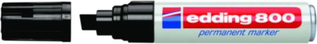 edding 800 Permanent Marker - Zwart - afbeelding 4 van 5