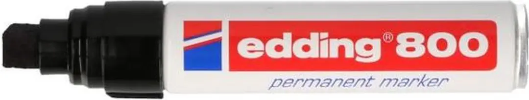 edding 800 Permanent Marker - Zwart - afbeelding 2 van 5