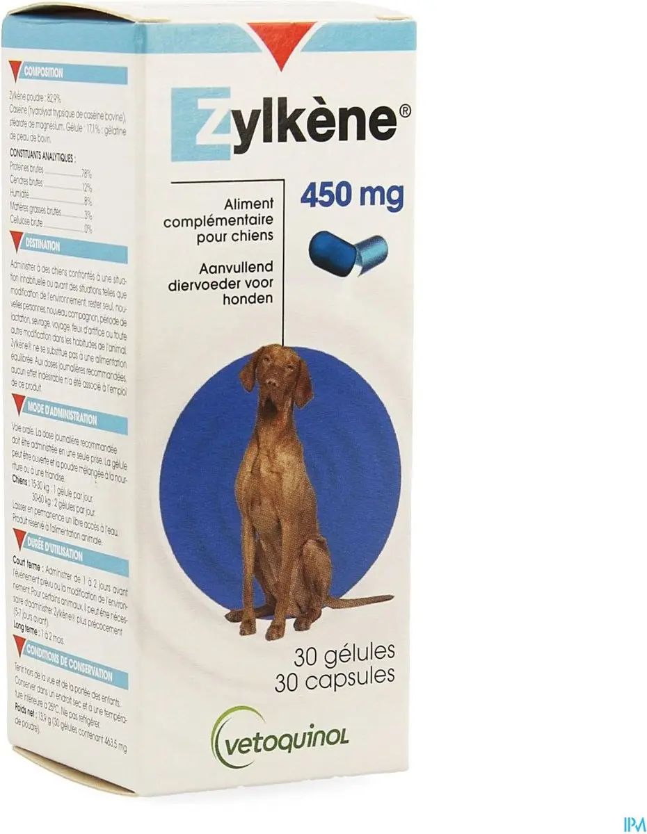 Zylkene 450mg Capsules 30 Stuks - 15-60kg