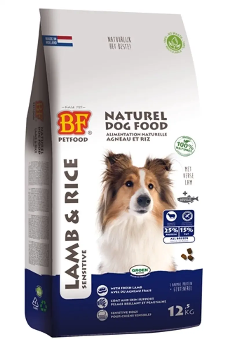 BF Petfood Biofood Lam/Rijst 12.5 KG