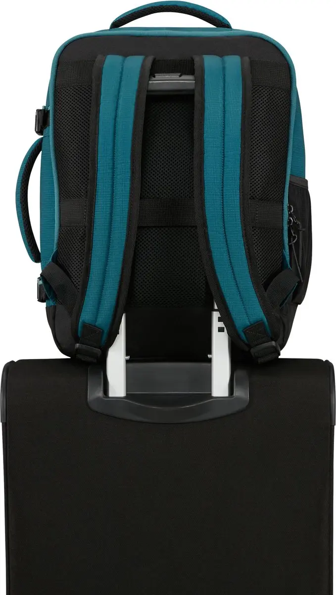 American Tourister Take2Cabin Rugzak 26,5L - 15,6" Laptopvak - Totaal Teal - afbeelding 4 van 6