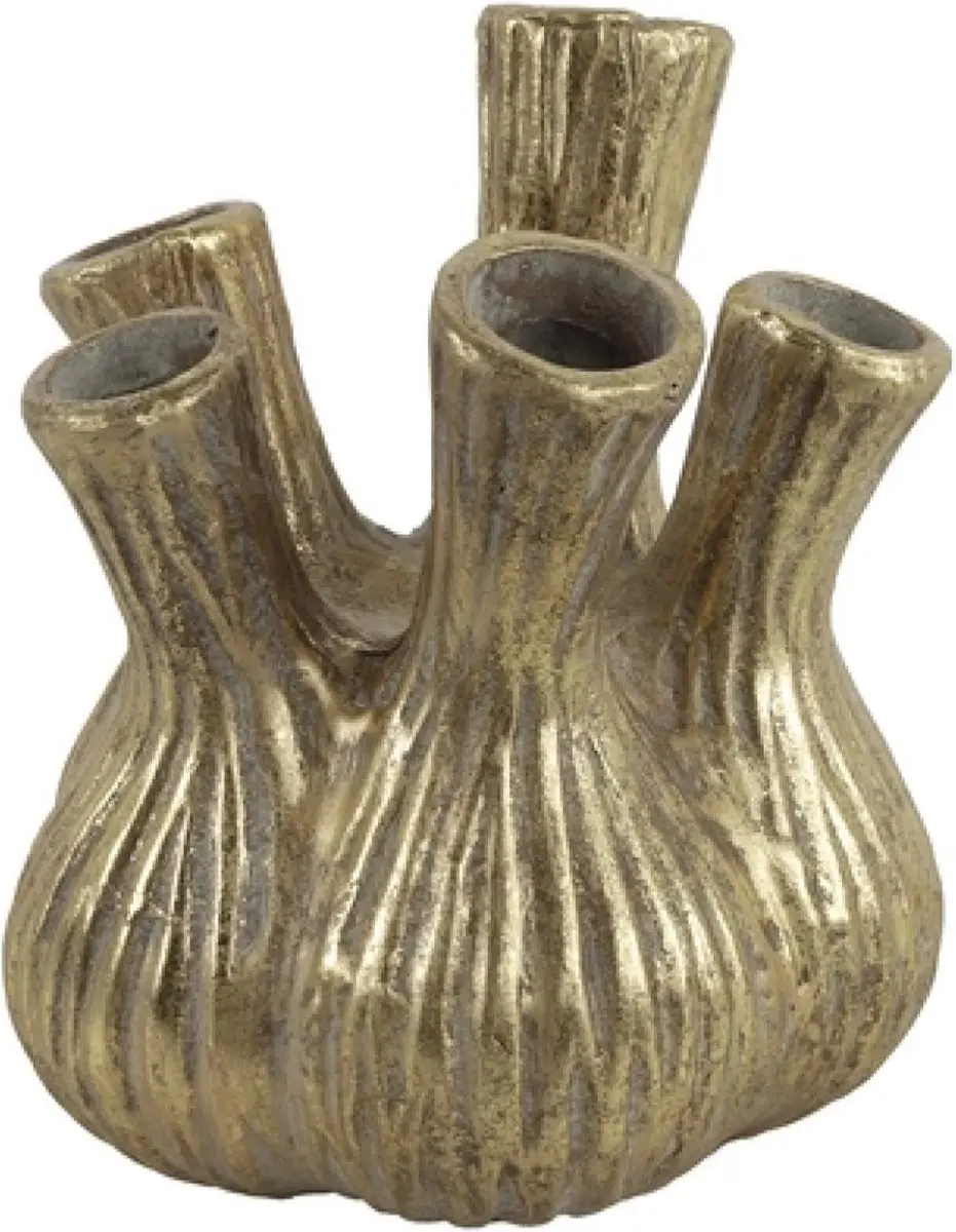 Countryfield Moyo Vaas - 24x27cm - Goud - afbeelding 3 van 3