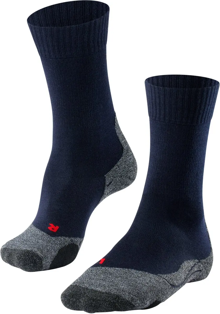 FALKE TK2 anti-blaar dik wol functioneel materiaal wandelsokken heren blauw