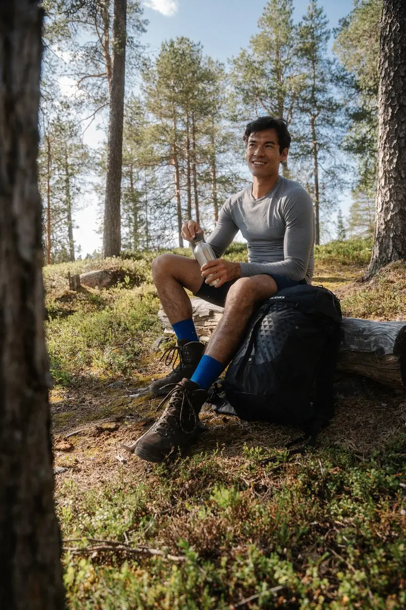 Falke TK2 Wandelsokken Dik Wol Heren - Blauw - Maat 44-45