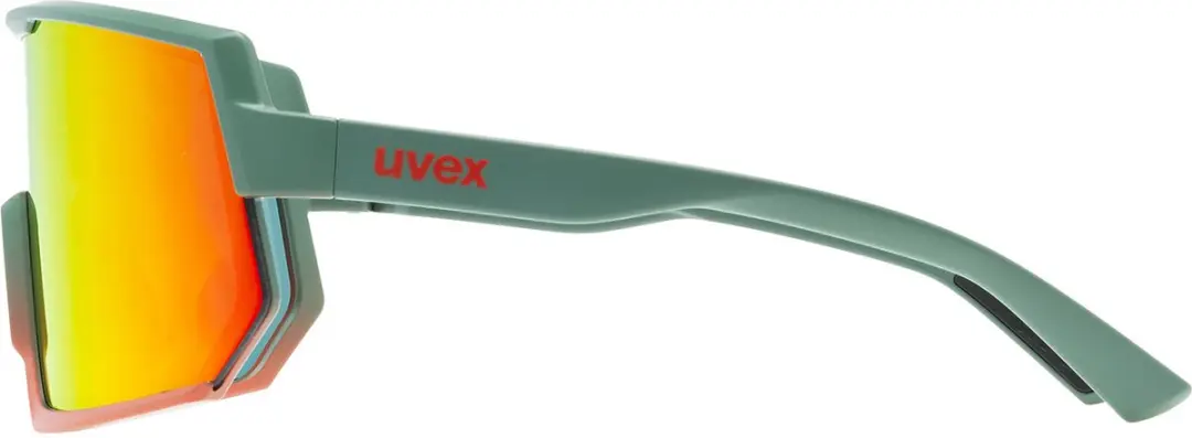 Uvex Sportstyle 235 Fietsbril - Moss Gray Mat - Zwart