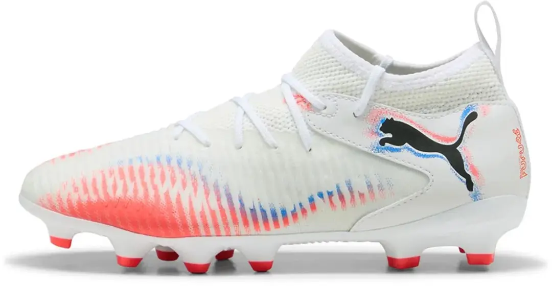 PUMA Future 8 Match Voetbalschoenen Dames 33 - FG/AG - Wit/Rood/Blauw/Zwart
