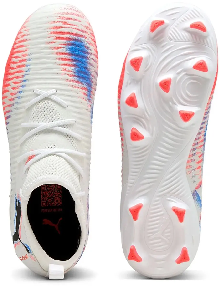 PUMA Future 8 Match Voetbalschoenen Dames 33 - FG/AG - Wit/Rood/Blauw/Zwart
