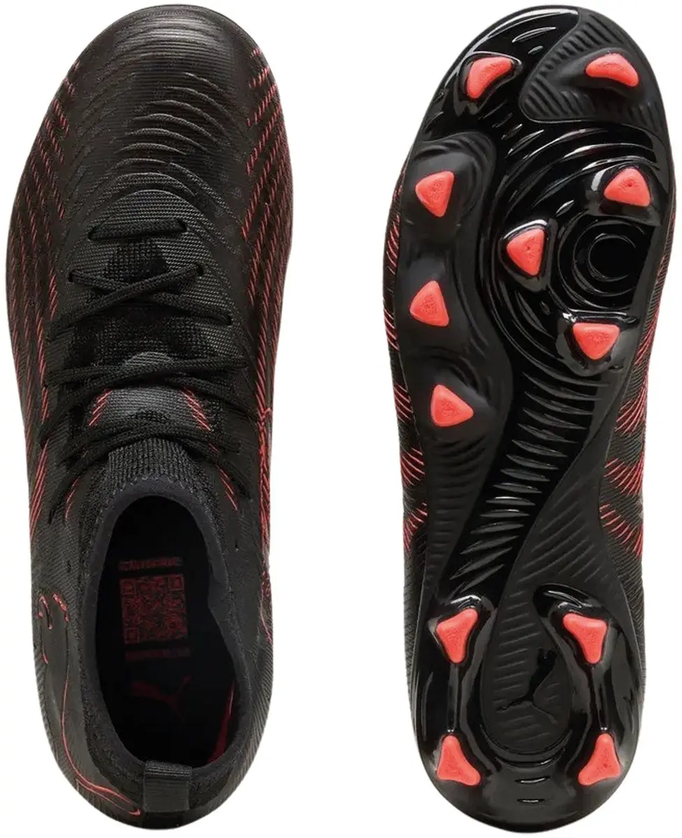 PUMA Future 9 Match Voetbalschoenen Junior 38 - Zwart/Rood