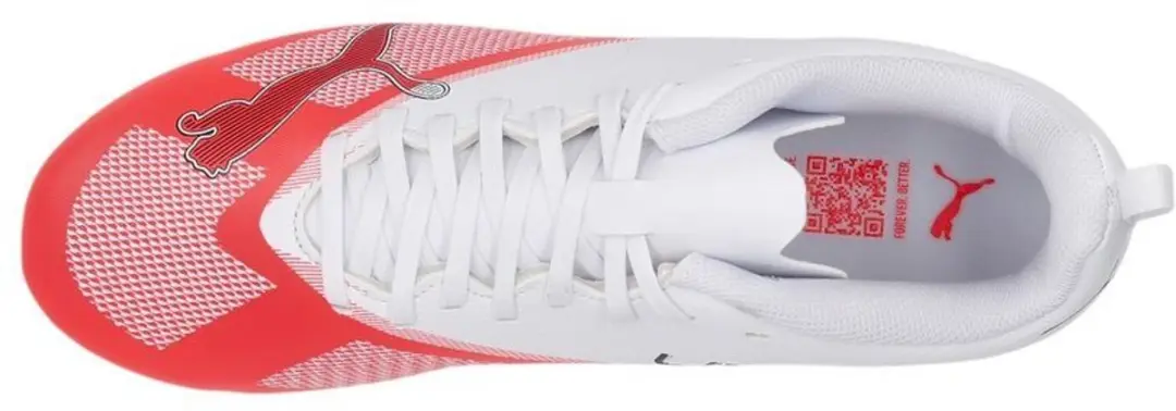 PUMA Ultra 7 Play FG/AG Jr Sportschoenen - 34 - Ultra Red/Black/White