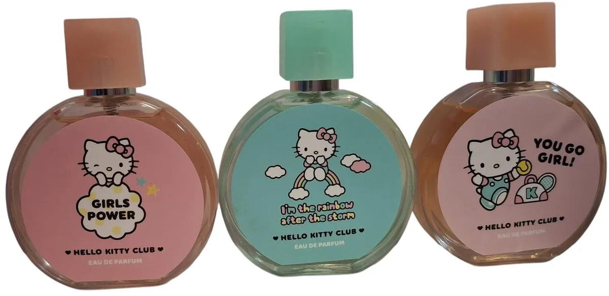 Hello Kitty Club Parfum set 3 stuks voor kinderen - Meisjes