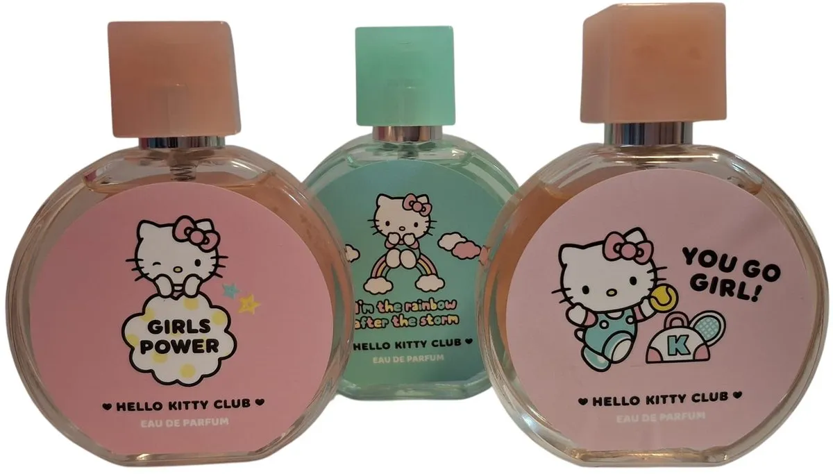Hello Kitty Club Parfum set 3 stuks voor kinderen - Meisjes