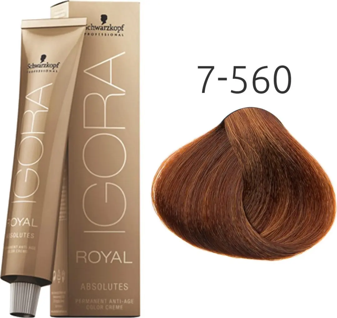Schwarzkopf Igora Royal Absolutes 7-560 Permanent Haarkleur 60ml