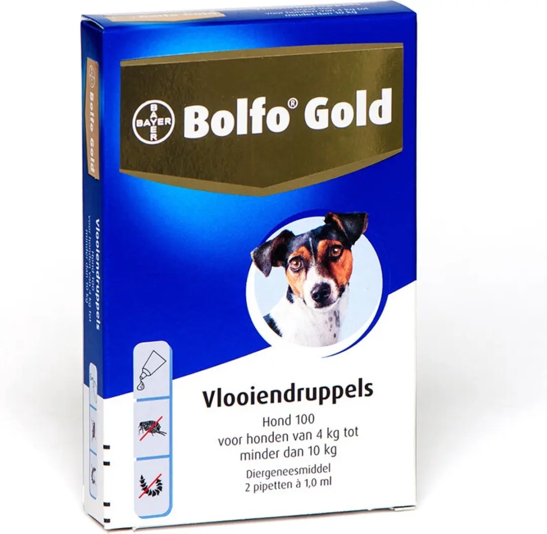Bolfo Elanco Anti Vlooienmiddel Hond 4-10kg - 2 Pipetten - afbeelding 2 van 3