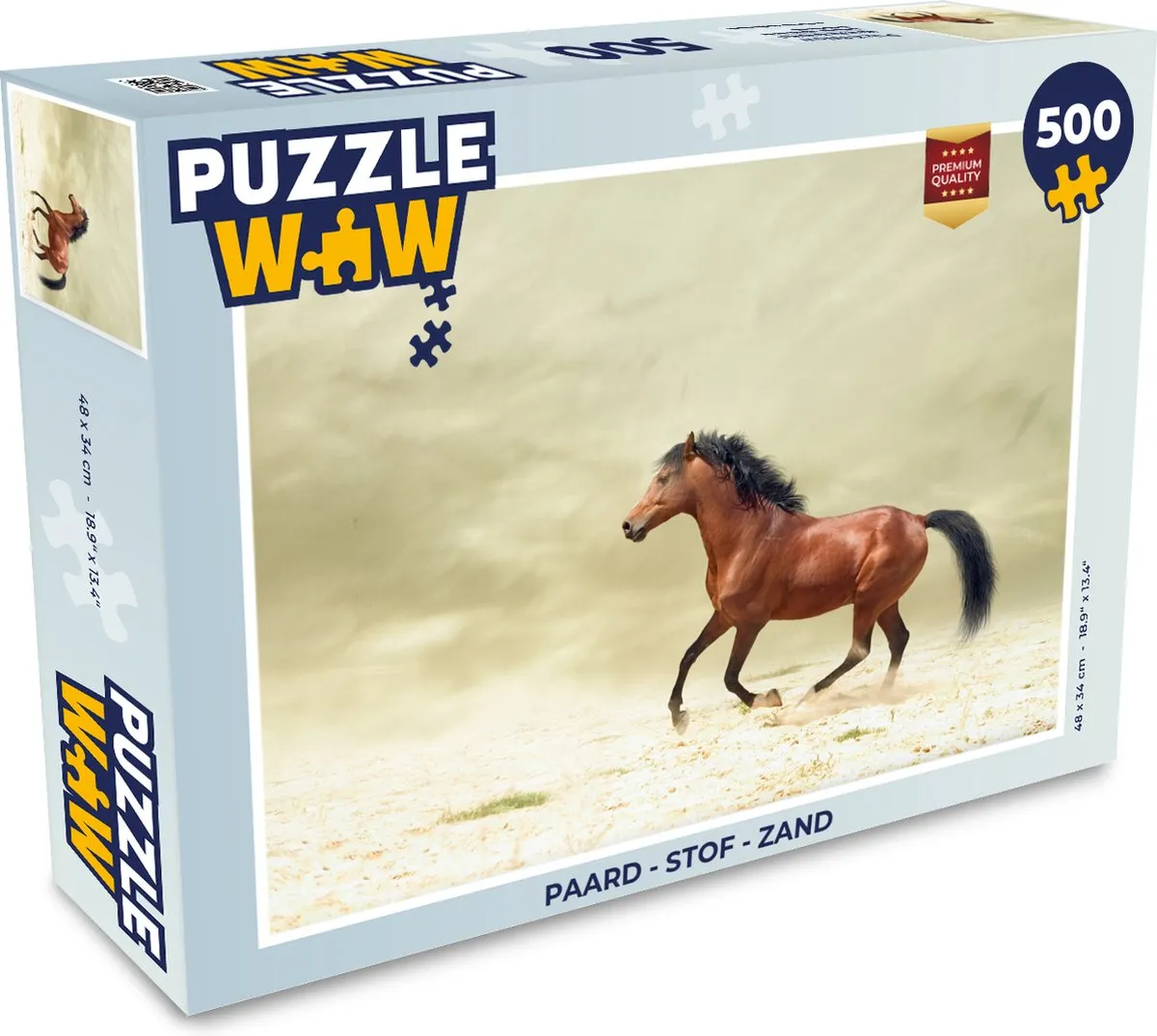 PuzzleWow Paard Legpuzzel 500 Stuks - Multicolor