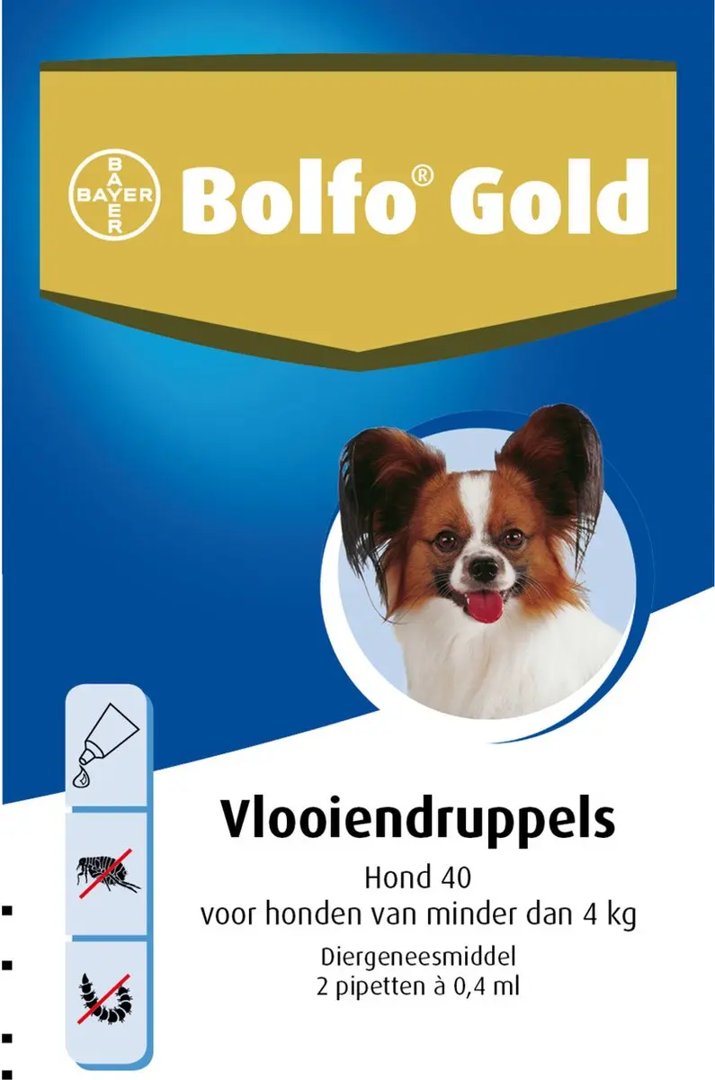Bolfo Gold Hond 40 Pipetten